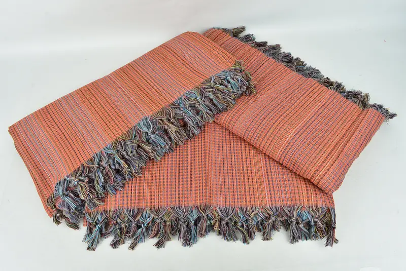 Throw Blanket Couch, 92x88 Cotton Geometric Towel, Customized Turkish Blanket, Bridal Shower Gift, Decorative Blanket, Shower Curtain, Bachelor Gift - 6