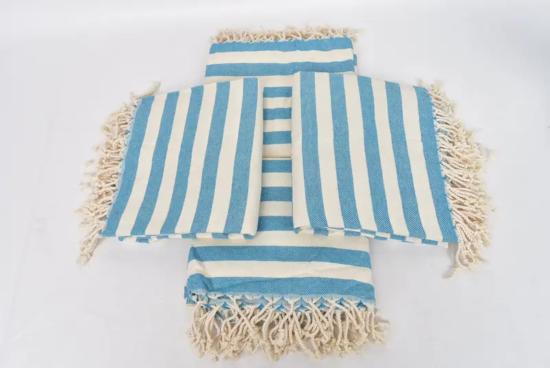 Welcome Wedding Gift, Large Turkish Towel, Luxury towel, 68x40 Cotton Striped Towel, Custom Gift, Luxury Turkish beach towel for summer vacation - 6
