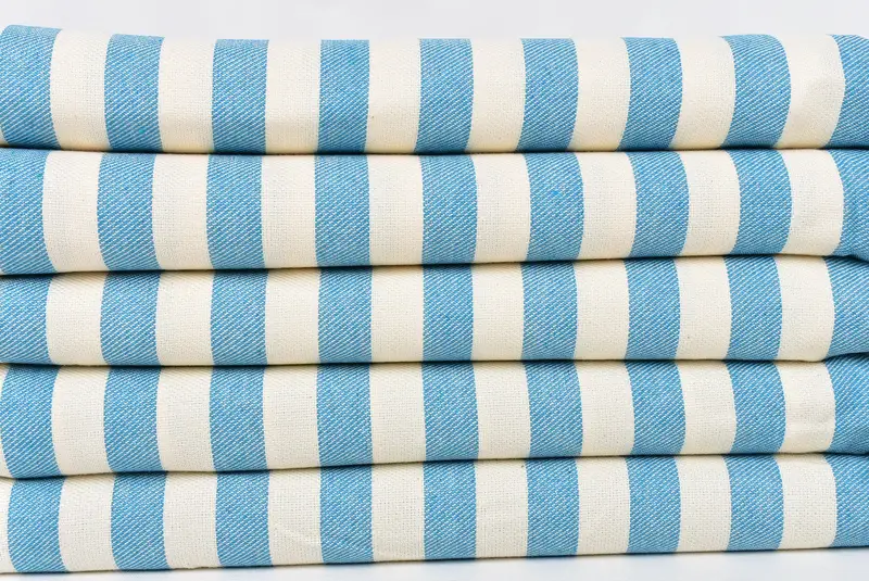 Welcome Wedding Gift, Large Turkish Towel, Luxury towel, 68x40 Cotton Striped Towel, Custom Gift, Luxury Turkish beach towel for summer vacation - 2