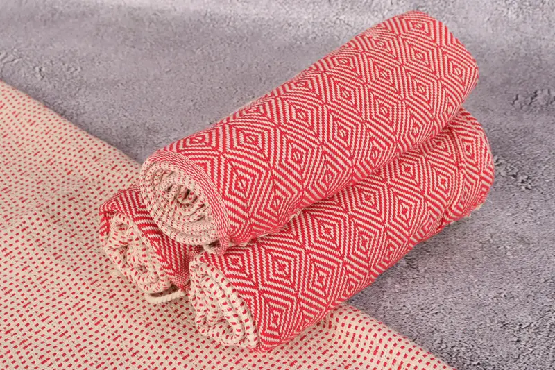 Best Friend Gift, Organic Towel, Bridesmaid Gifts, 36x18 Cotton Diamond Towel, Wedding Gift, Guest Towel, Hand Size Towels, Personalized Hand Towel - 7