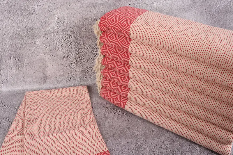 Best Friend Gift, Organic Towel, Bridesmaid Gifts, 36x18 Cotton Diamond Towel, Wedding Gift, Guest Towel, Hand Size Towels, Personalized Hand Towel - 2