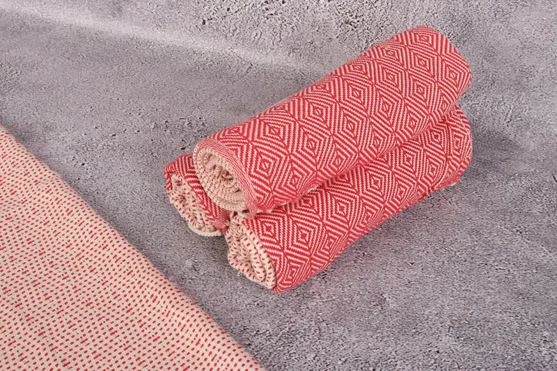 Best Friend Gift, Organic Towel, Bridesmaid Gifts, 36x18 Cotton Diamond Towel, Wedding Gift, Guest Towel, Hand Size Towels, Personalized Hand Towel - 8