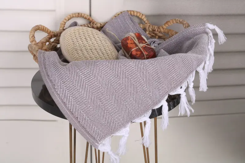 Wedding For Favor, Personalized Kitchen Towel, 36x18 Cotton Herringbone Towel, Personalized Gift, Wedding Favors, Wedding Hand Made Gift, Spa Towel - 2