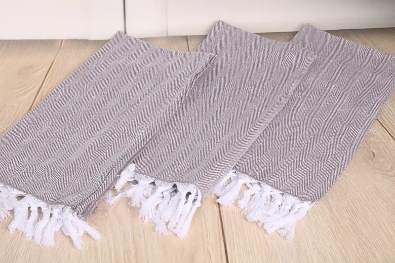 Wedding For Favor, Personalized Kitchen Towel, 36x18 Cotton Herringbone Towel, Personalized Gift, Wedding Favors, Wedding Hand Made Gift, Spa Towel - 6