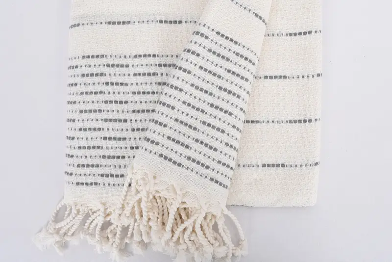 Turkish Towel Beach, Gift For Mom, 70x38 Cotton Striped Design Towel, Handwoven Turkish Towel, Wedding Favors, Summer Gift Ideas, Quick-dry towel - 8