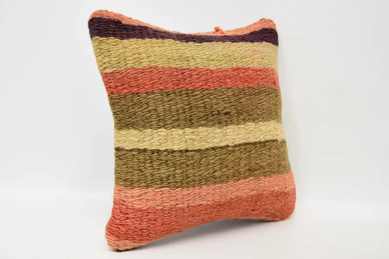 Home Decor Pillow, Pillow for Couch, Handmade Cushion, 12x12 Brown Cushion, Handmade Pillow Cover, Pillow Cover, Turkish Pillow - 3