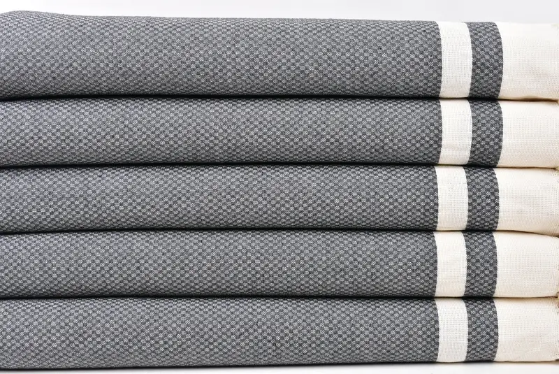 Housewarming Gift, 70x40 Cotton Striped Towel, Custom Gift, Quick-drying cotton Turkish beach towel, Bridal Shower Gift, Guest Towel, Baby Boy Gift - 2