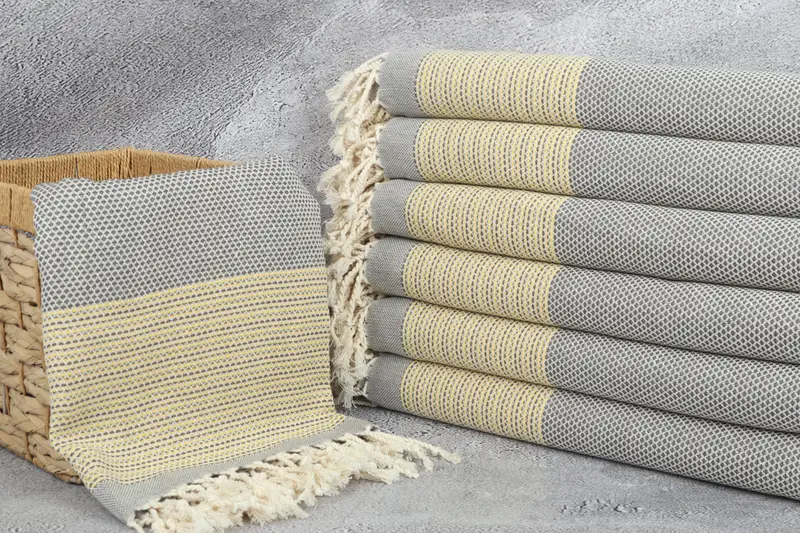 Summer Gift, Wedding Hand Made Gift, Family Gift, 70x40 Cotton Geometric Towel, Organic Towel, Personalized Turkish Towel, Personalized Beach Towel - 3