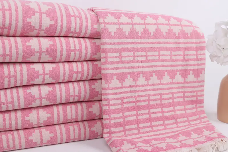 Personalized Bridesmaid Gift, Wedding Favors, Guest Towel, Turkish towel, Holiday Towel, 70x40 Cotton Kilim Design Towel, Valentines Day Gift Idea - 3