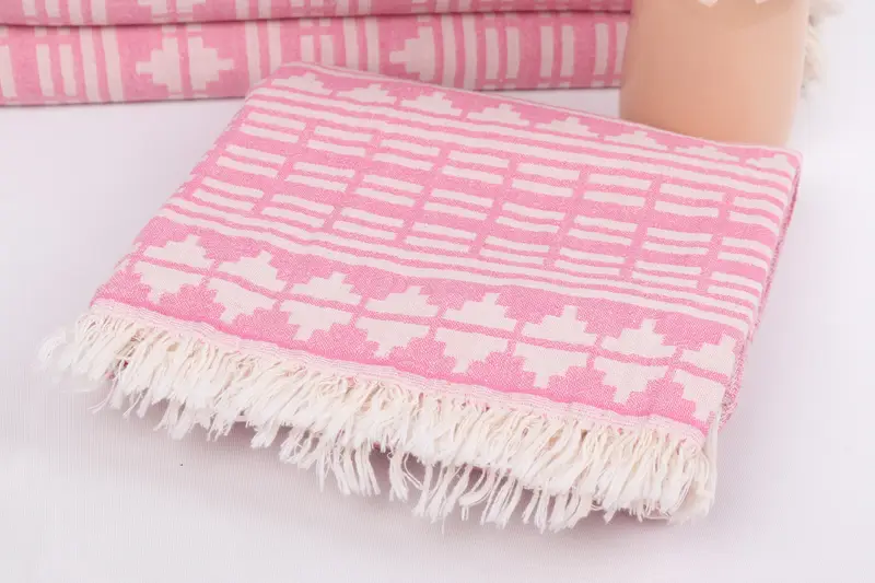 Personalized Bridesmaid Gift, Wedding Favors, Guest Towel, Turkish towel, Holiday Towel, 70x40 Cotton Kilim Design Towel, Valentines Day Gift Idea - 6