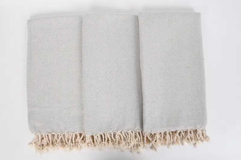 Home Decor Gifts, Valentines Gift, Custom Wedding Gift, 74x40 Cotton Diamond Towel, Sand-free towel, Peshtemal beach towel with unique design - 7