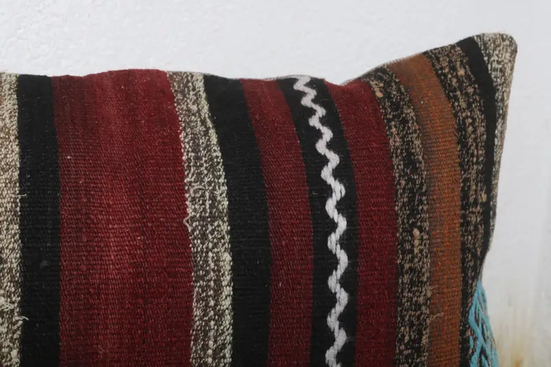 Interior Designer Pillow, Cushion Case, Boho Pillow, Lounge Throw Pillow Case, Neutral Cushion Case, Turkish Pillow, 12x24 Brown Pillow - 5