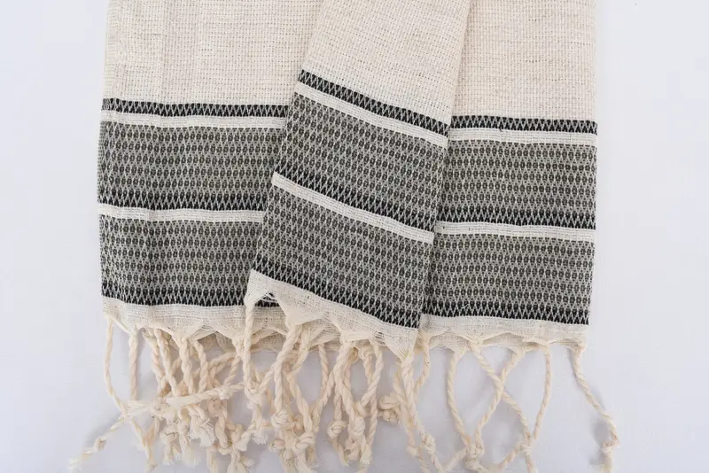 Wedding Favors, Personalized Gifts, Wedding Anniversary Gift, 40x20 Linen Striped Towel, Summer Towel, Small Bath Towels, Monogram Dish Towel - 8