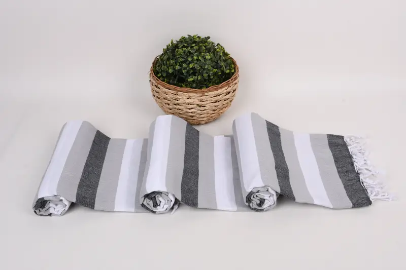 Wedding Towel, Housewarming Gift, Quick-dry towel, Bulk Order Towel, 70x40 Cotton Striped Towel, Gifts For Him, Maid Of Honor Gift, Home Decor Gifts - 8
