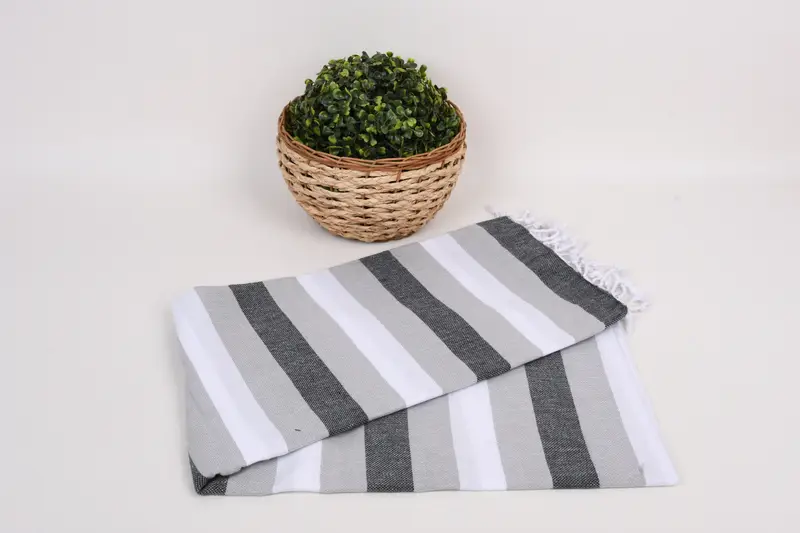 Wedding Towel, Housewarming Gift, Quick-dry towel, Bulk Order Towel, 70x40 Cotton Striped Towel, Gifts For Him, Maid Of Honor Gift, Home Decor Gifts - 4