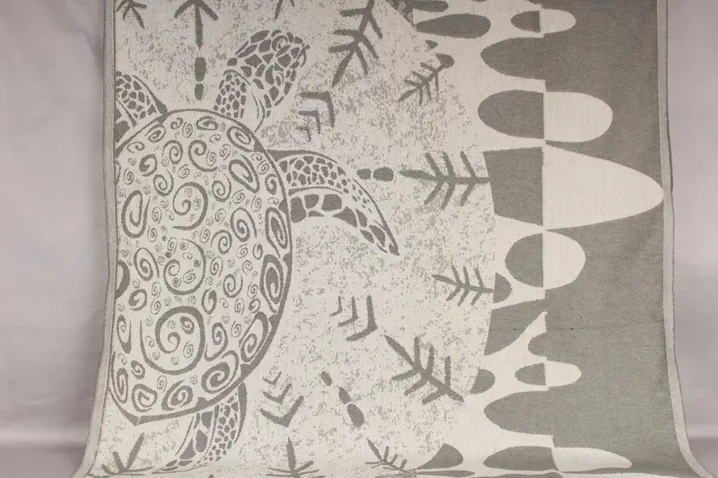 Personalized Turkish Towel Khaki Green Cotton, 40x71 Inches