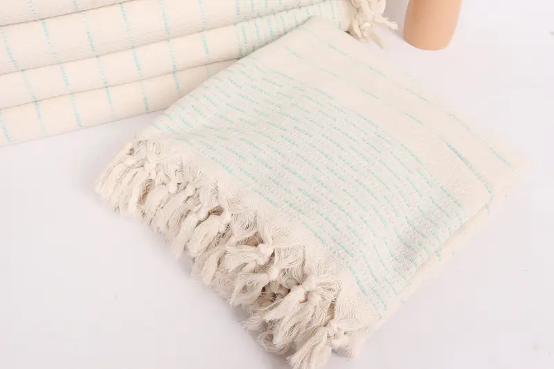 Personalized Blanket, 98x92 Cotton Striped Design Towel, Throw Blanket Couch, Best Friend Gift, Halloween Bachelorette Party, Bridal Shower Gift - 5