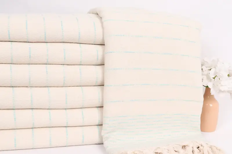 Personalized Blanket, 98x92 Cotton Striped Design Towel, Throw Blanket Couch, Best Friend Gift, Halloween Bachelorette Party, Bridal Shower Gift - 2