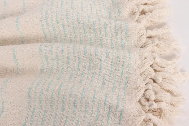 Personalized Blanket, 98x92 Cotton Striped Design Towel, Throw Blanket Couch, Best Friend Gift, Halloween Bachelorette Party, Bridal Shower Gift - 8