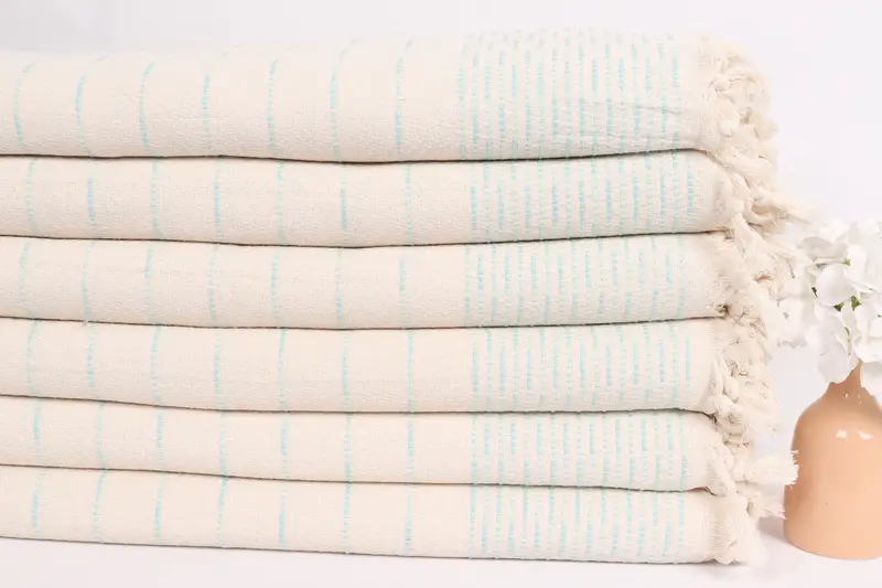 Personalized Blanket, 98x92 Cotton Striped Design Towel, Throw Blanket Couch, Best Friend Gift, Halloween Bachelorette Party, Bridal Shower Gift - 3