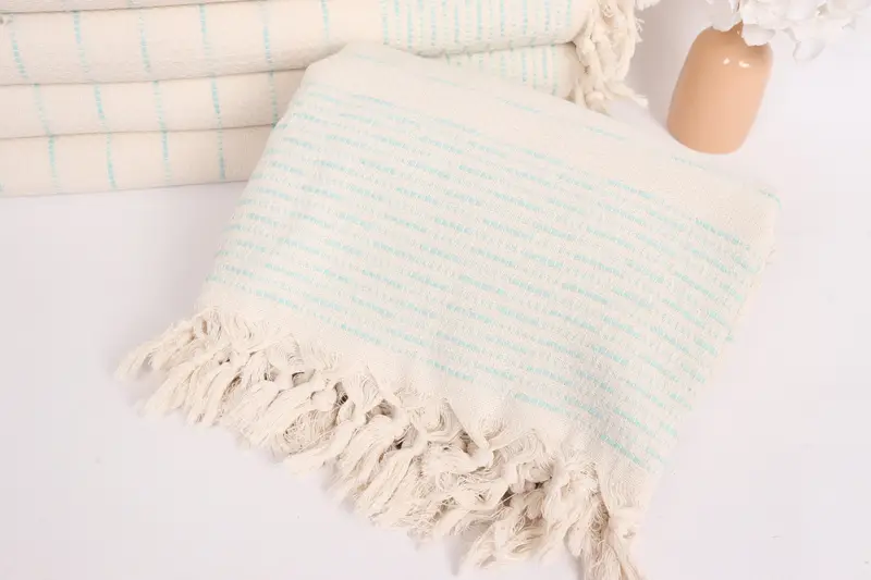 Personalized Blanket, 98x92 Cotton Striped Design Towel, Throw Blanket Couch, Best Friend Gift, Halloween Bachelorette Party, Bridal Shower Gift - 4