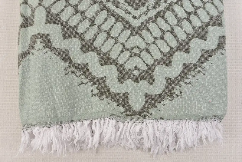Summer Towel, Organic Towel, Gift For The Home Decor, Gift For Her, Turkish hand towel, Birthday Gift, Thin towel, 68x40 Cotton Striped Towel - 8