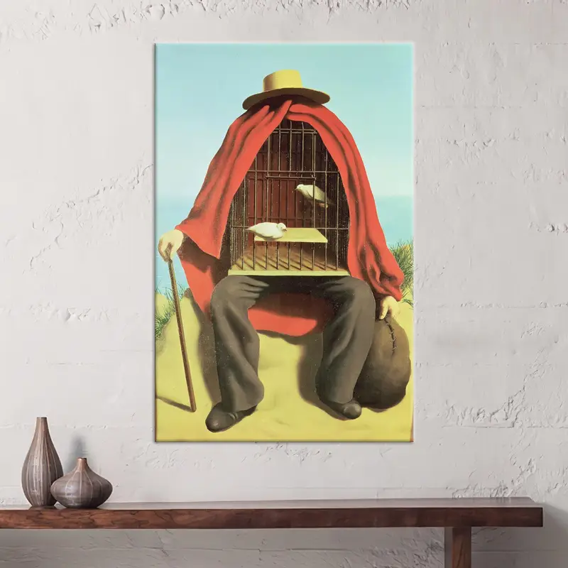 Moderne surreale abstrakte Leinwand: Trendige gedruckte Kunst für Zuhause