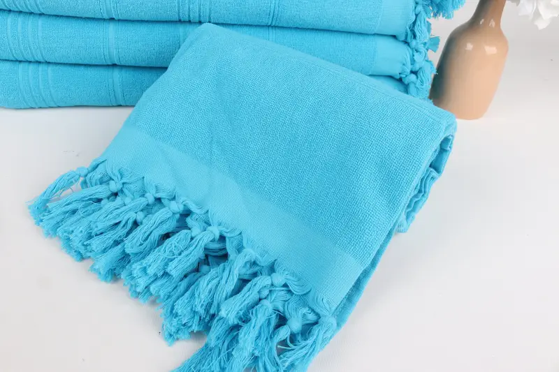 Travel towel, Handmade Turkish Towel, Personalized Wedding Gift, 70x36 Cotton Striped Terry Towel, Luxury towel, Scarf Towel, Wedding Gift For Bride - 4