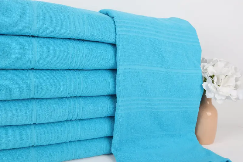 Travel towel, Handmade Turkish Towel, Personalized Wedding Gift, 70x36 Cotton Striped Terry Towel, Luxury towel, Scarf Towel, Wedding Gift For Bride - 2
