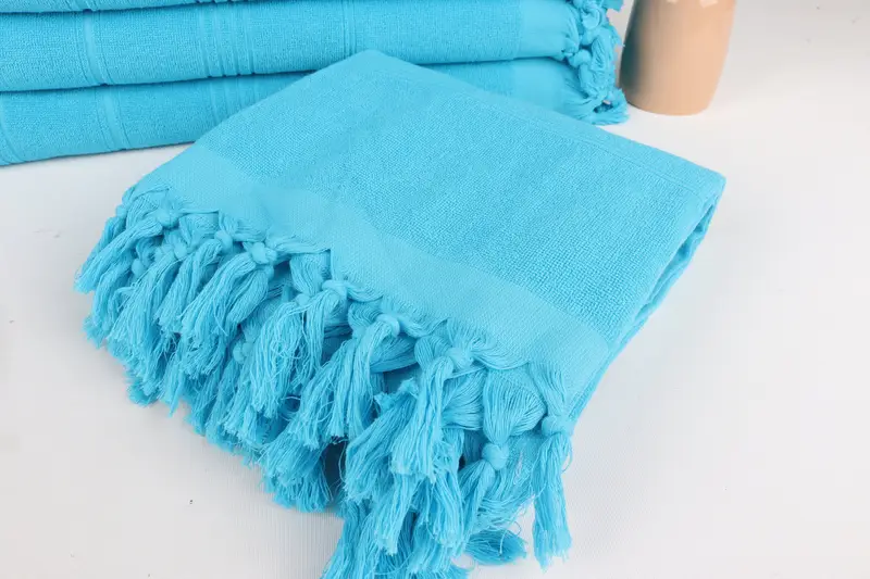 Travel towel, Handmade Turkish Towel, Personalized Wedding Gift, 70x36 Cotton Striped Terry Towel, Luxury towel, Scarf Towel, Wedding Gift For Bride - 5