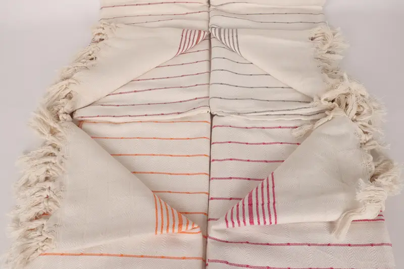 Organic Towel, Personalized Turkish Towel, Organic towel, Anniversary Gift For Her, Bachelor Bachelorette Party Favors, 70x40 Cotton Striped Towel - 4