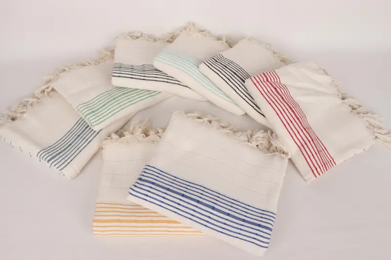 Organic Towel, Personalized Turkish Towel, Organic towel, Anniversary Gift For Her, Bachelor Bachelorette Party Favors, 70x40 Cotton Striped Towel - 3