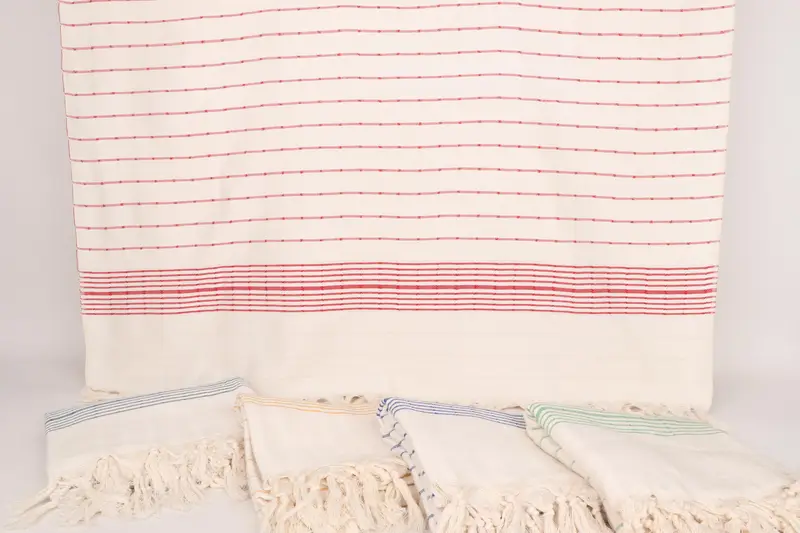 Organic Towel, Personalized Turkish Towel, Organic towel, Anniversary Gift For Her, Bachelor Bachelorette Party Favors, 70x40 Cotton Striped Towel - 8