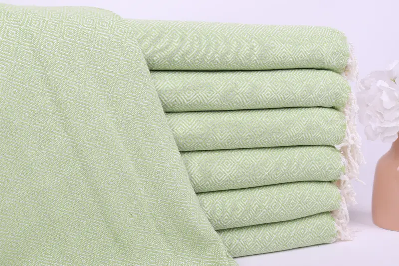 70x38 Cotton Diamond Towel, Pool Towels, Bridesmaid Gifts, Soft and absorbent Turkish towel, Custom Gifts, Beach Towel Bulk, Bridal Shower Favors - 1
