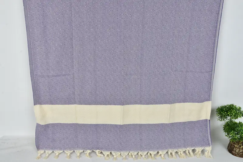 Organic Beach Towel, Soft towel, Bridal Party Gifts, Beach Towel Personalized, 70x40 Cotton Diamond Towel, Personalized Towel, Bachelorette Gifts - 7