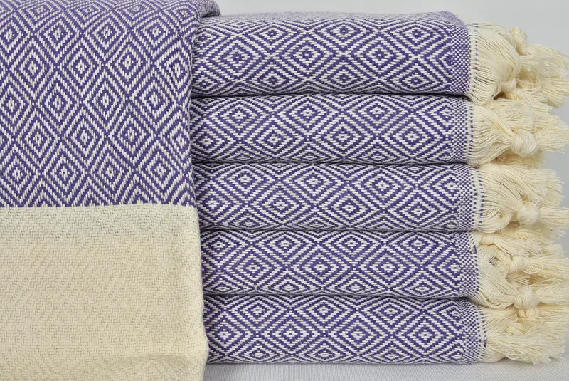 Organic Beach Towel, Soft towel, Bridal Party Gifts, Beach Towel Personalized, 70x40 Cotton Diamond Towel, Personalized Towel, Bachelorette Gifts - 1