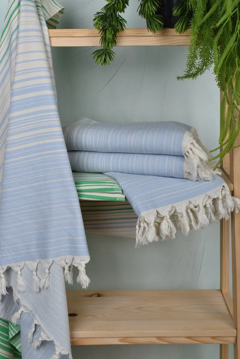 Turkish Towel Beach, Bachelorette Towel, Monogrammed Turkish Towel, Xmas Gifts, Wedding Gift, Beach Towel Gift, 70x36 Cotton Striped Towel - 6
