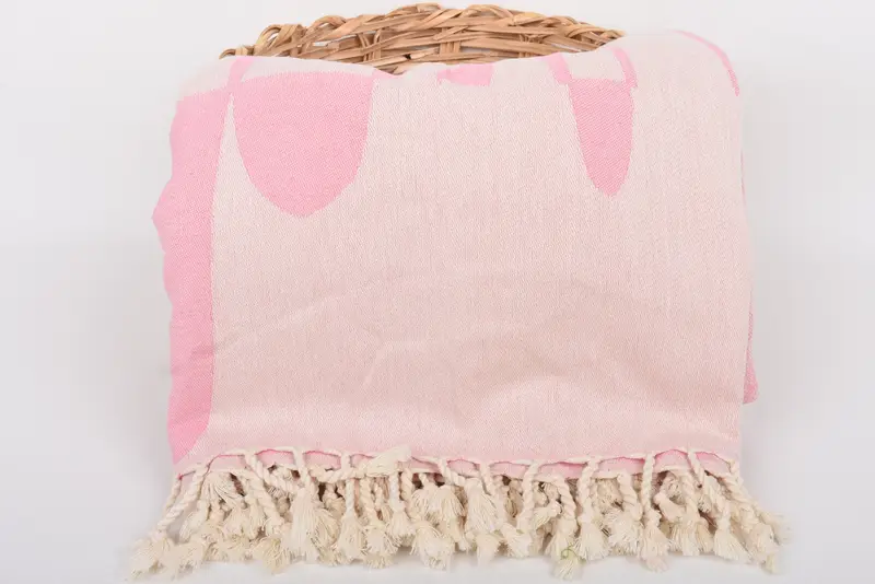 Throw Blanket Couch, 100x80 Cotton Turtle Design Towel, Anniversary Gift For Her, Bedspread, Wedding Anniversary Gift, Bachelorette Party Favors - 6