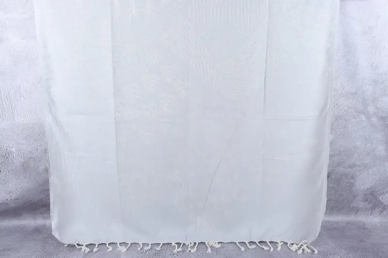 Handtücher aus Bio-Baumwolle, Bio-Handtuch, hellgraues Peshtemal, 40 x 71 Zoll