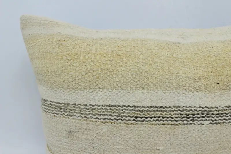 Turkish Pillow, Pillow for Couch, 16x24 Beige Pillow Cover, Ethnic Pillow Cover Cushion Cover, Pillow Cover, Kilim Pillow Cover - 2