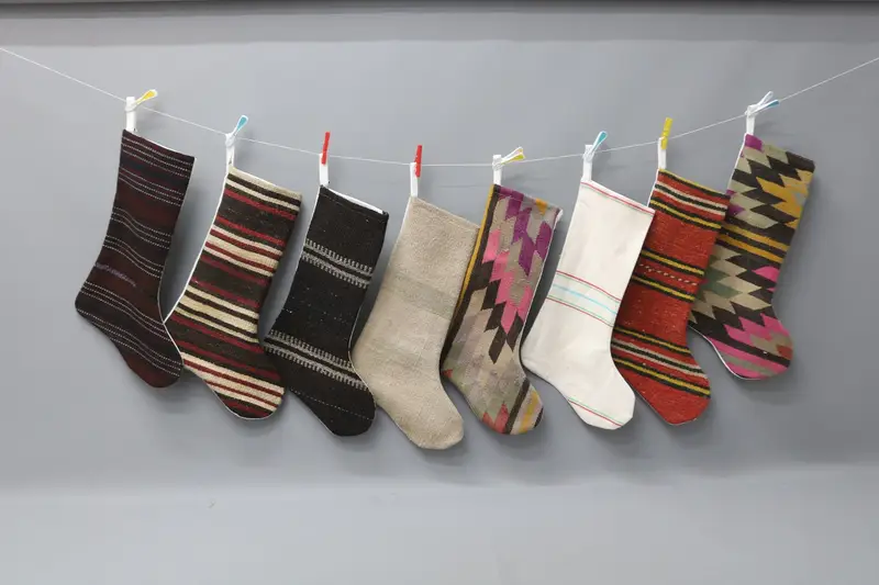 Weihnachtsornamentmuster, 22 Zoll breiter Weihnachtsstrumpf