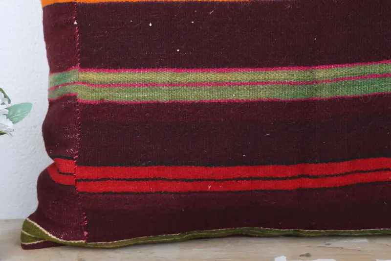 Wholesale Pillow, Handmade Kilim Cushion, 24x24 Brown Pillow, Kilim Pillow, Home Decor Pillow, Pillow Cover, Office Chair Pillow Sham - 3