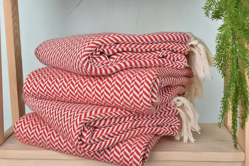Gift For Boyfriend, Sand-Resistant Peshtemal, Personalized Home Gift Wedding, Beach towel, Organic towel, Summer Gift, 70x40 Cotton Chevron Towel - 7