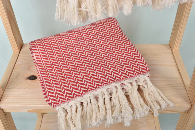 Gift For Boyfriend, Sand-Resistant Peshtemal, Personalized Home Gift Wedding, Beach towel, Organic towel, Summer Gift, 70x40 Cotton Chevron Towel - 5