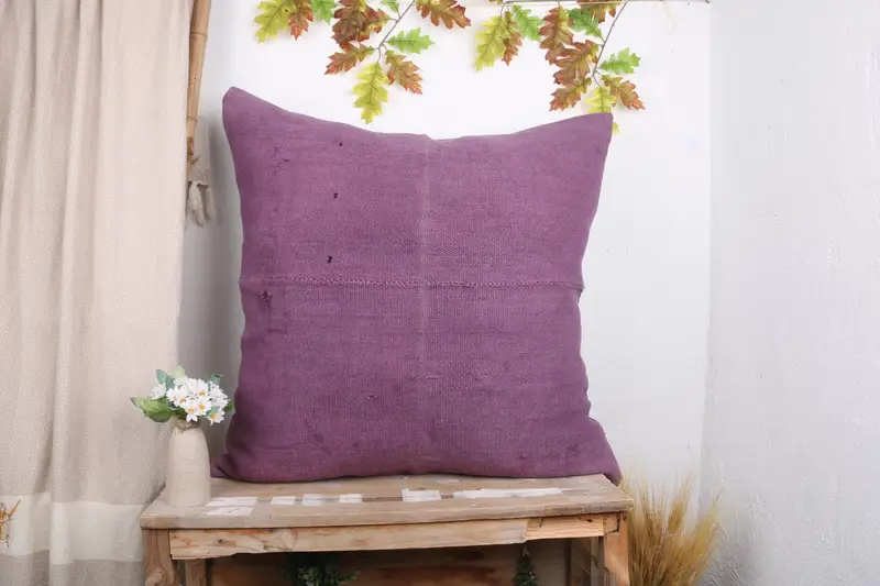 Pillow, Ethnical Kilim Rug Pillow, Nomadic Pillow, Boho Pillow Sham Cover, Pillow for Sofa, 32x32 Pink Cushion Cover, Cozy Throw Pillow Case - 1