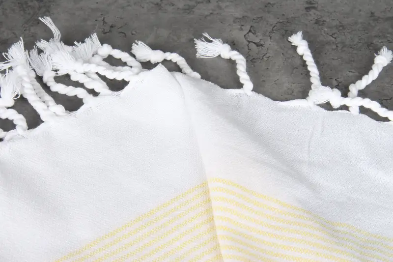 Turkish Hand Towel, Travel Towel, Wedding Gift For Bride, Wedding Gift, Summer Gift, Guest Towel, 40x18 Cotton Striped Towel, Monogram Kitchen Towel - 4