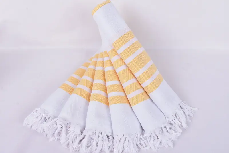 Hammam Towel USA, Handmade Gift, Bachelorette Party Gift, Custom Name Towel, Thin towel, Mother Of The Groom Gift, 70x40 Cotton Herringbone Towel - 4