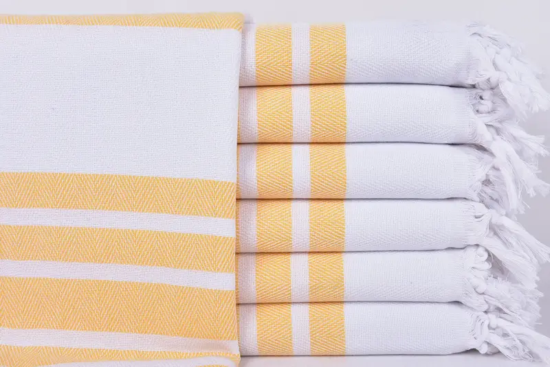 Hammam Towel USA, Handmade Gift, Bachelorette Party Gift, Custom Name Towel, Thin towel, Mother Of The Groom Gift, 70x40 Cotton Herringbone Towel - 1