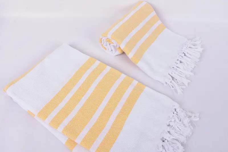 Hammam Towel USA, Handmade Gift, Bachelorette Party Gift, Custom Name Towel, Thin towel, Mother Of The Groom Gift, 70x40 Cotton Herringbone Towel - 7