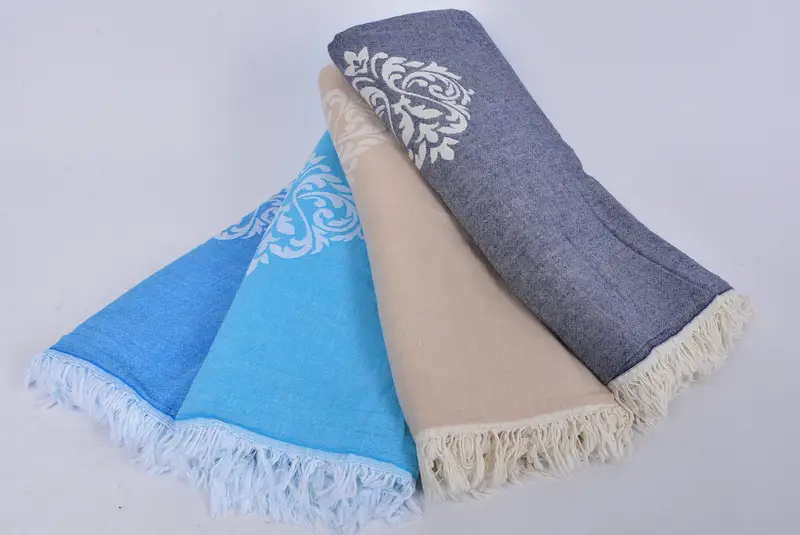 70x60 Cotton Baroque Towel, Monogram Blanket, Bachelorette Party Favors, Monogram Beach Blanket, Wedding Gift, Throw Blanket, Organic Beach Blanket - 4